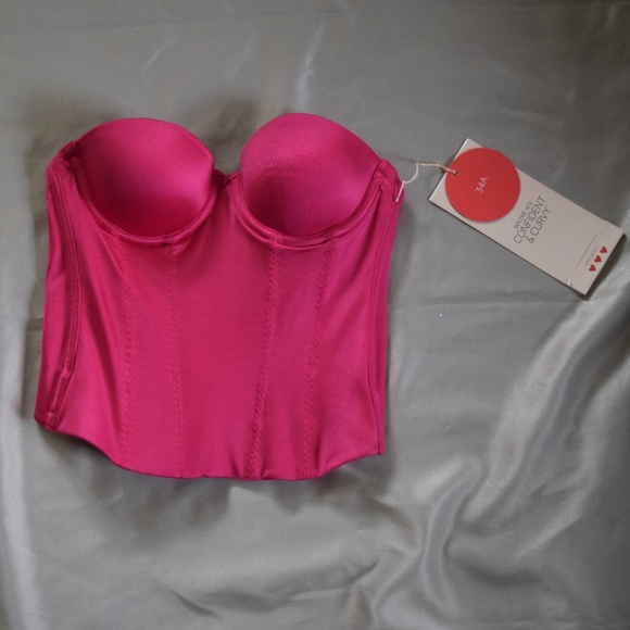 NWT Victorias Secret BACK OFF BABY Push Up Shaper HOT PINK Low